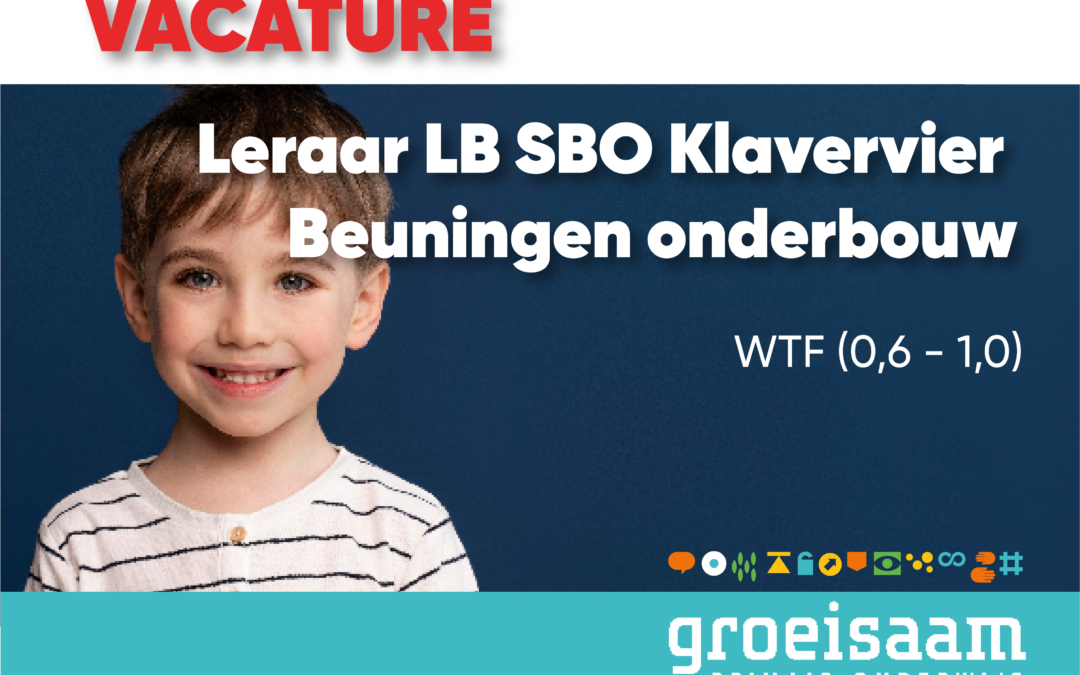 Leraar LB SBO Klavervier Beuningen onderbouw (0,6-1,0 fte)