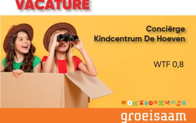 Conciërge Kindcentrum De Hoeven (vervanging), 0,8 fte