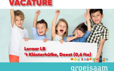 Leraar LB ‘t Klòsterhûfke (0,6 fte, 2 dagen groep 5/6, 1 dag overige groepen)