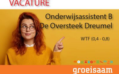 Onderwijsassistent B De Oversteek Dreumel 0,4 fte