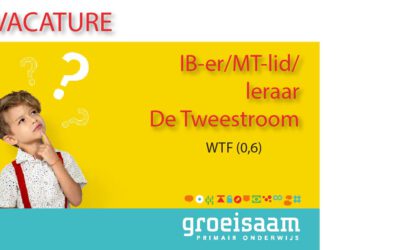 IB’er/MT-lid, met 1 dag leerkrachttaken in basisgroep 6-7-8 De Tweestroom, Altforst (wtf 0,6)