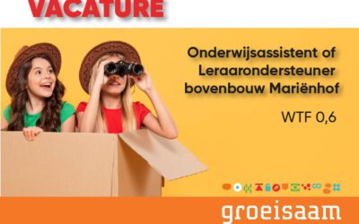 Onderwijsassistent C of Leraarondersteuner bovenbouw Mariënhof