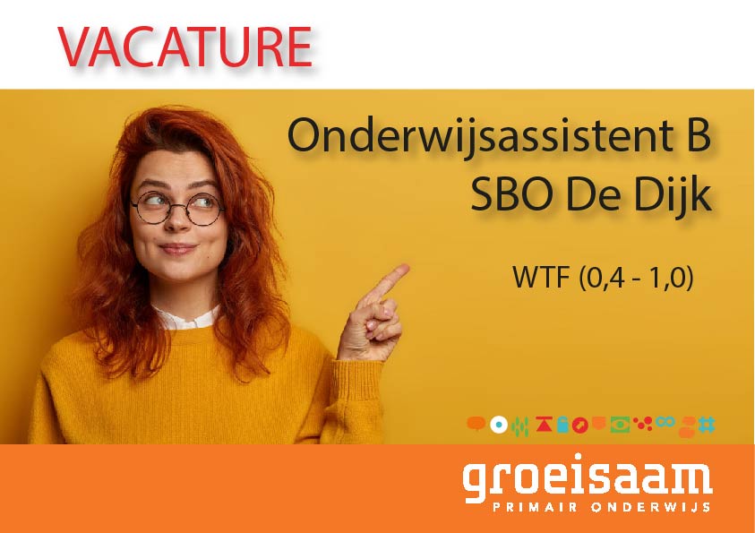 Onderwijsassistent B SBO De Dijk