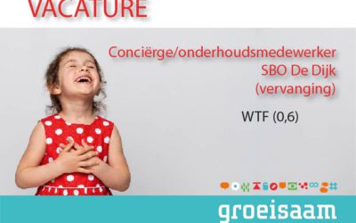 Conciërge/onderhoudsmedewerker B SBO De Dijk