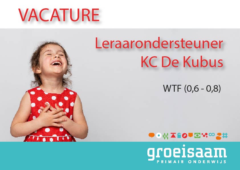 Leraarondersteuner KC De Kubus (0,6-0,8 fte)