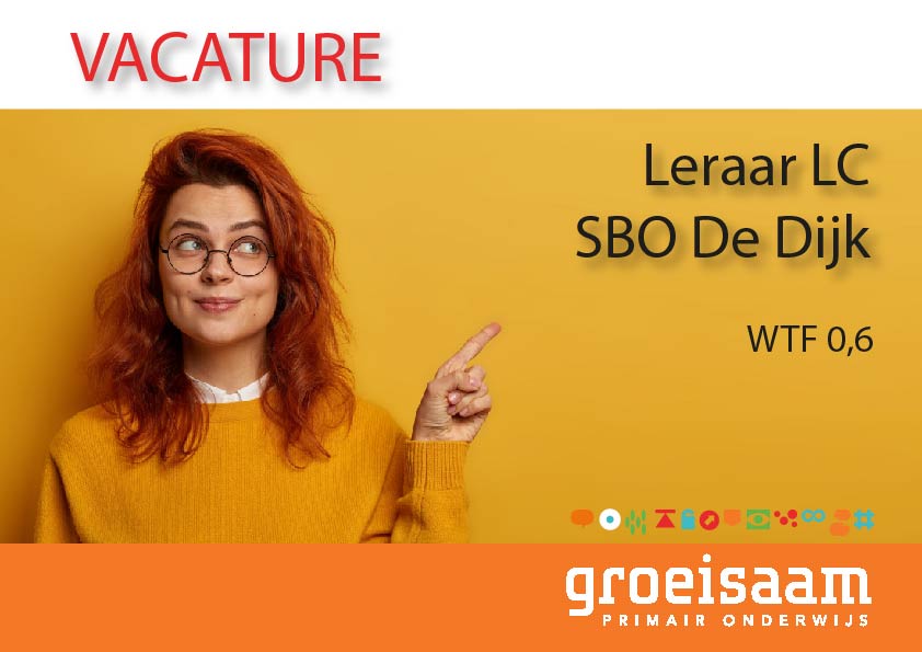 Leraar LC SBO De Dijk (0,6 fte)