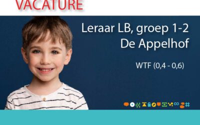 Leraar LB Unit 1, groep 1-2 De Appelhof