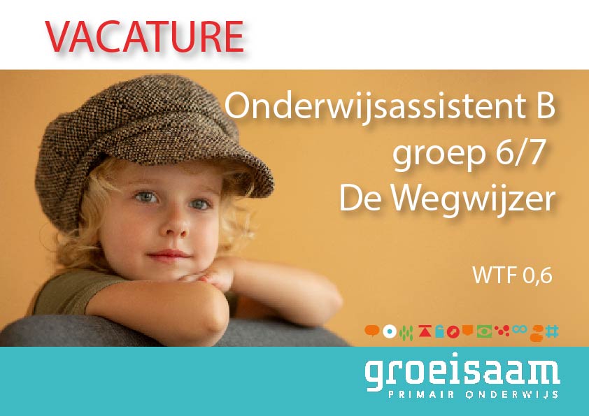 Onderwijsassistent B groep 6/7 De Wegwijzer