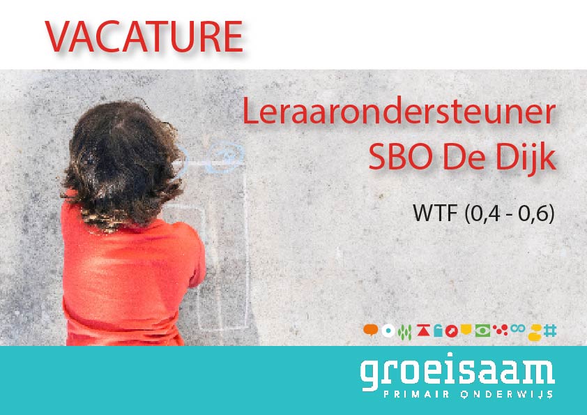 Leraarondersteuner SBO De Dijk (0,4-0,6 fte)