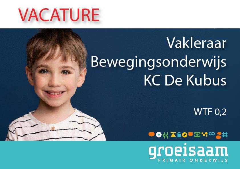 Vakleraar bewegingsonderwijs KC De Kubus